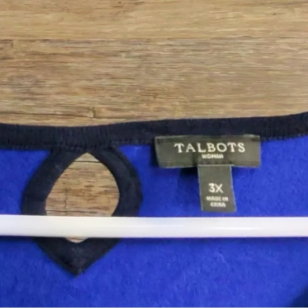 Talbots Blue and White Striped Blouse - Picture 8 of 8